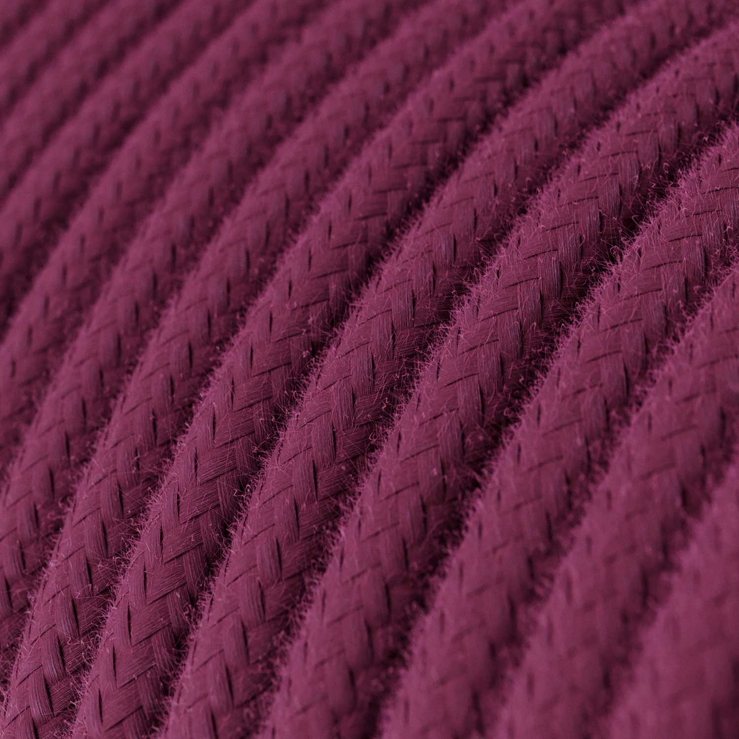 Textilkabel, burgunderrot, aus Baumwolle - Das Original von Creative-Cables - RC32 rund 2x0,75mm / 3x0,75mm