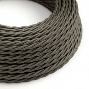 Textilkabel, dunkelgrau gänzend - Das Original von Creative-Cables - TM26 geflochten 2x0.75mm / 3x0.75mm