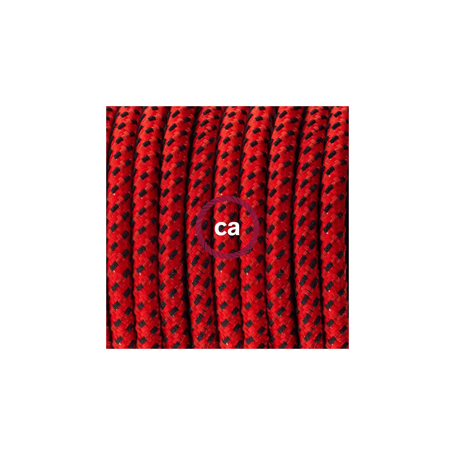 Stehleuchte Anschlussleitung RT94 Red Devil Seideneffekt 3 m. Wählen Sie aus drei Farben bei Schalter und Stecke.