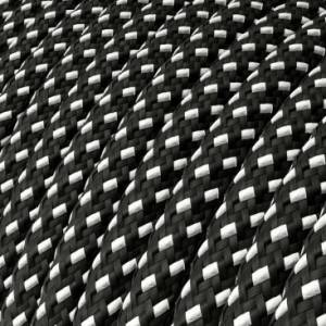 Textilkabel, Sternenhimmel glänzend, 3D - Das Original von Creative-Cables - RT41 rund 2x0,75mm / 3x0,75mm