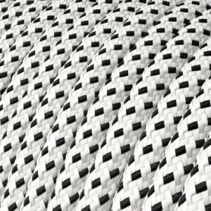 Textilkabel, Stracciatella glänzend, 3D - Das Original von Creative-Cables - RT14 rund 2x0,75mm / 3x0,75mm