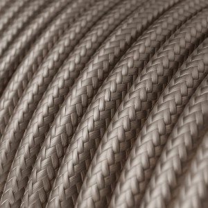 Textilkabel, puderfarben glänzend - Das Original von Creative-Cables - RM27 rund 2x0,75mm / 3x0,75mm