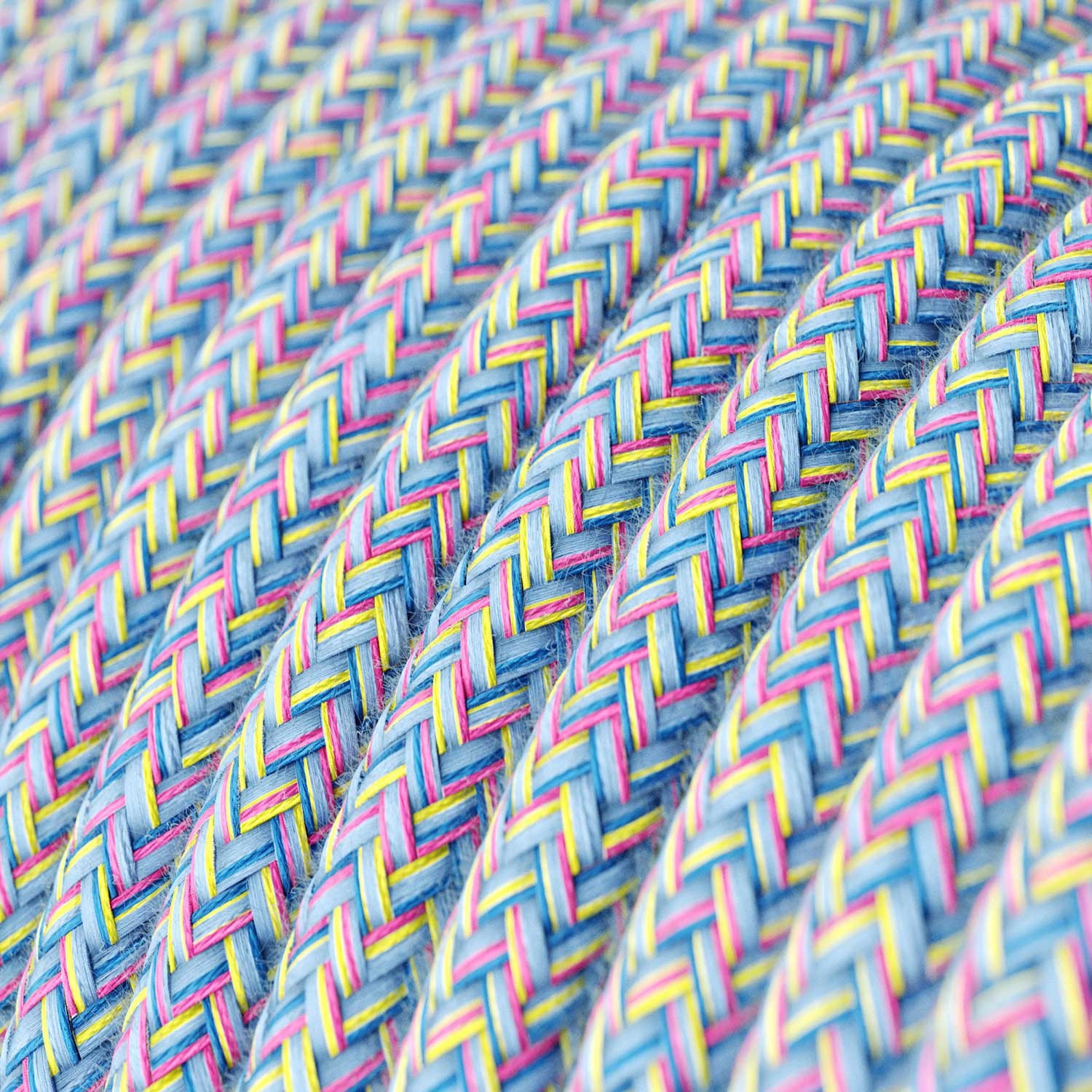 Textilkabel, Lollipop glänzend - Das Original von Creative-Cables - RX09 rund 2x0.75mm / 3x0.75mm