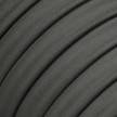Elektrisches Kabel überzogen mit Grauem CM03 Textil für Lichterketten, Seideneffekt Einfarbig