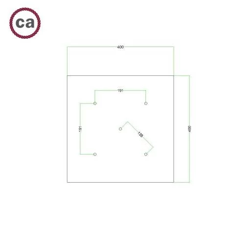 Elektrokabel überzogen mit Cipria CM27 Textil für Lichterketten