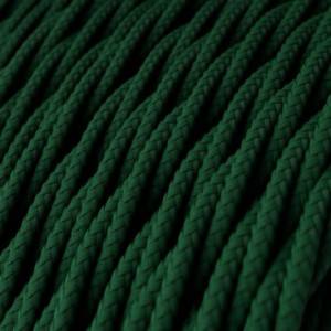 Textilkabel, tannengrün glänzend - Das Original von Creative-Cables - TM21 geflochten 2x0.75mm / 3x0.75mm