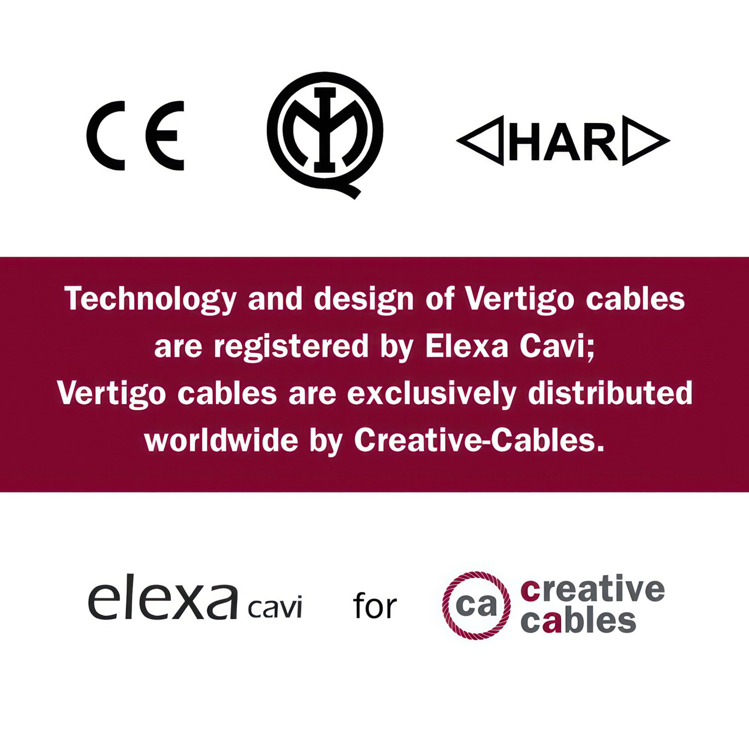 Textilkabel, schwarz-meliert, aus Baumwolle Vertigo - Das Original von Creative-Cables - ERC37 rund 2x0.75mm / 3x0.75mm