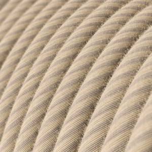 Textilkabel, Stroh, aus Baumwolle und Leinen Vertigo - Das Original von Creative-Cables - ERD20 rund 2x0.75mm / 3x0.75mm