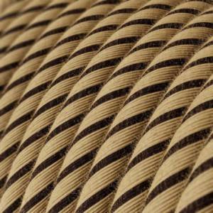 Textilkabel, Tabak, aus Baumwolle und Jute Vertigo - Das Original von Creative-Cables - ERD21 rund 2x0.75mm / 3x0.75mm