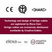 Textilkabel, Bierschaum glänzend Vertigo - Das Original von Creative-Cables - ERM43 rund 2x0,75mm / 3x0,75mm