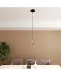 Einfach-Pendelleuchte mit Mini Strahler Spotlight GU1d0