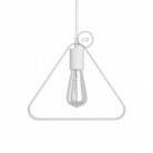 Triangelförmiger Lampenschirm Duedi Apex aus Metall mit E27-Fassung inkl. Zubehör