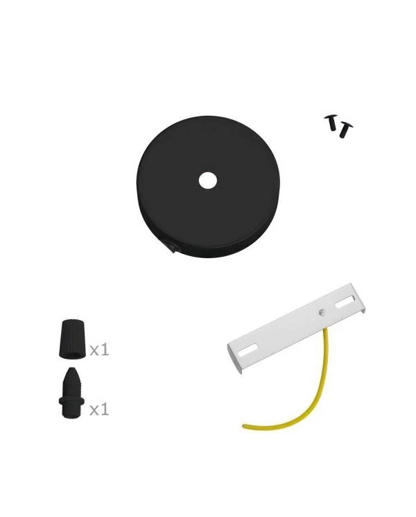 Kit zylinderförmiger Mini Metall-Lampenbaldachin mit Schalter