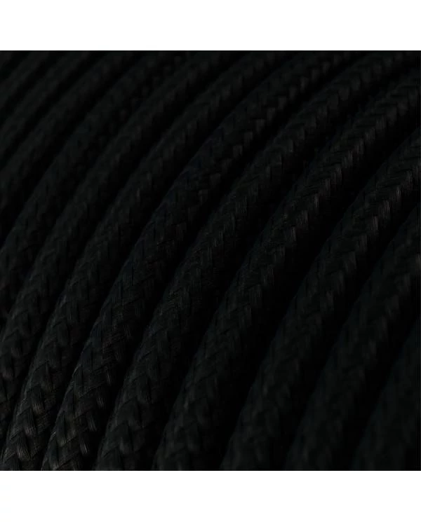Lampenschirm Cablò in schwarz, 100 cm