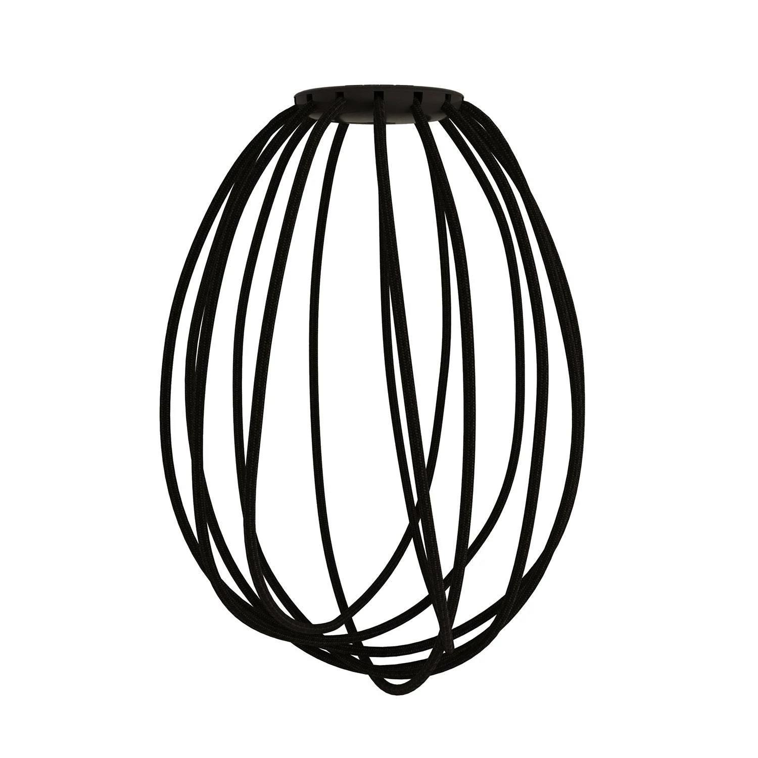 Lampenschirm Cablò in schwarz, 100 cm - Schwarz