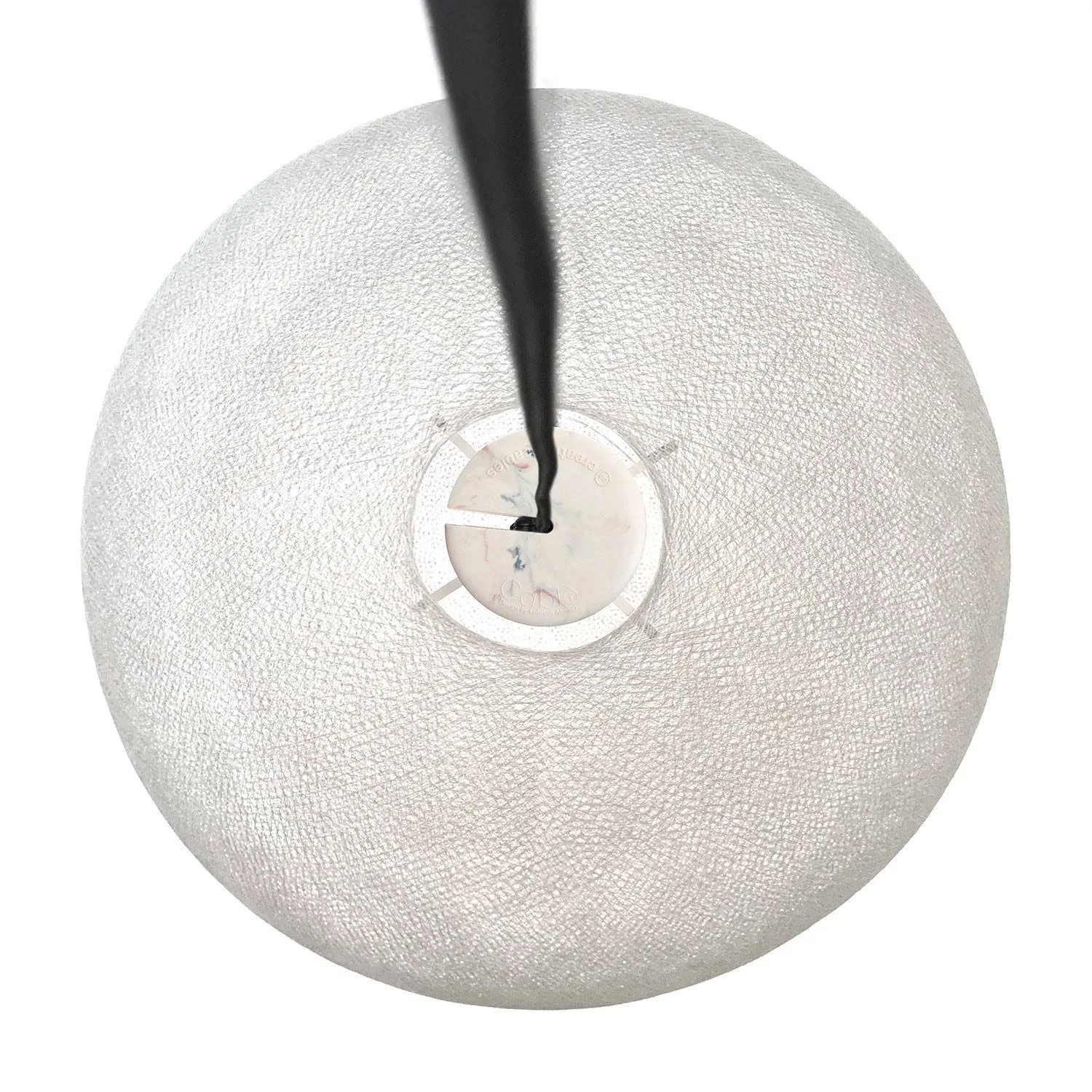 Lampenschirm aus Garn Modell Sfera Light, handgefertigt