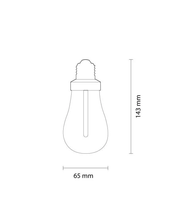 LED-Glühbirne Plumen 002 6,5W 500Lm E27 2200K Dimmbar