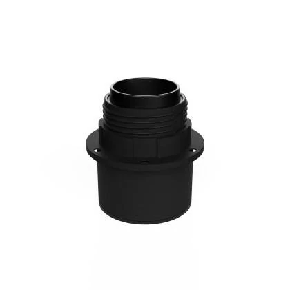 E27 Lampenfassung für Lampenschirm für Wand oder Decke - Waterproof IP44 - Schwarz