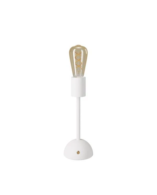 Tragbare, wiederaufladbare Leuchte Cabless02 mit goldfarbener Edison Glühbirne