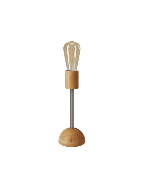 Tragbare, wiederaufladbare Leuchte Cabless02 mit goldfarbener Edison Glühbirne