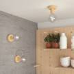 Fermaluce Wood S, die Leuchte aus Naturholz für Ihre Wand und Decke