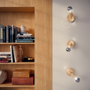 Fermaluce Wood 90° die Leuchte aus Naturholz für Ihre Wand und Decke