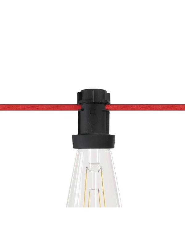 E27 thermoplastische Fassung schwarz für Lumet Lichterketten