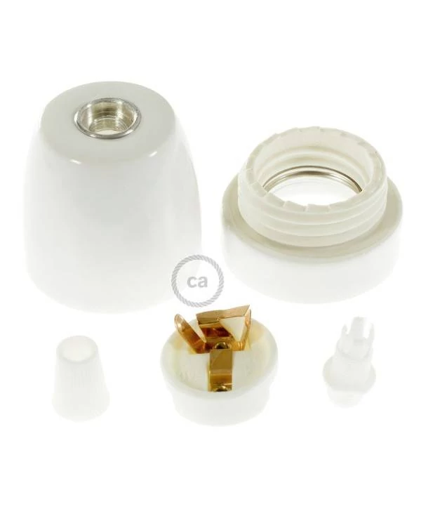 E27-Lampenfassungs-Kit aus Porzellan