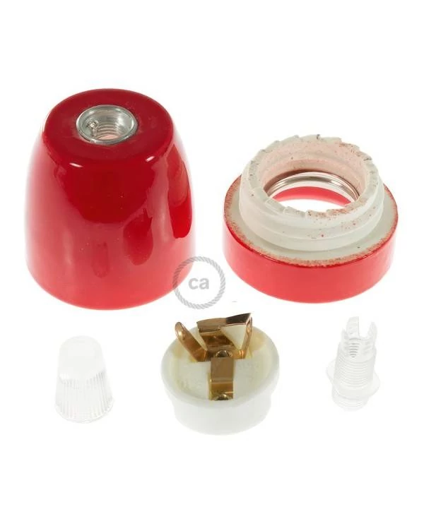 E27-Lampenfassungs-Kit aus Porzellan