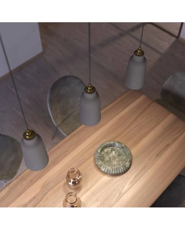 Flaschenförmiger Lampenschirm aus Keramik - Materia Kollektion - Made in Italy