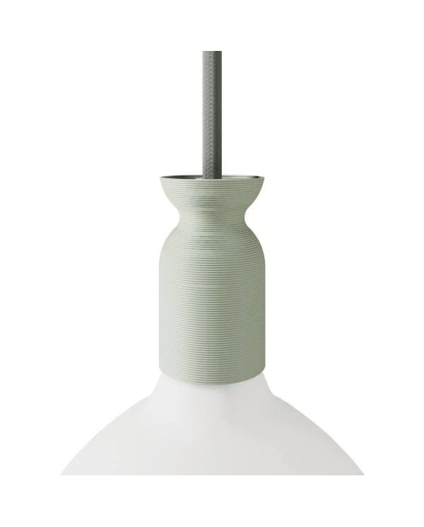 Kit E27 Lampenfassung aus recyceltem Plastik, im 3D Druckverfahren hergestellt