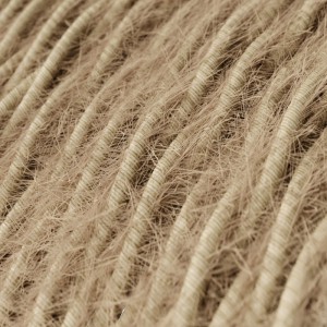 Textilkabel, khakifarben Marlene - Das Original von Creative-Cables - TP13 geflochten 2x0,75mm / 3x0,75mm