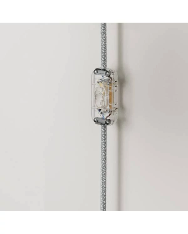 Metall Wandleuchte mit 2-poligem Stecker