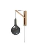 Metall Wandleuchte mit 2-poligem Stecker