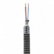 Kit Creative Flex flexibles gewebeummanteltes Kabelrohr, RZ30 eisenfarben mit Metallenden