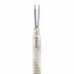 Kit Creative Flex flexibles gewebeummanteltes Kabelrohr, RM72 hell meliert mit Metallenden