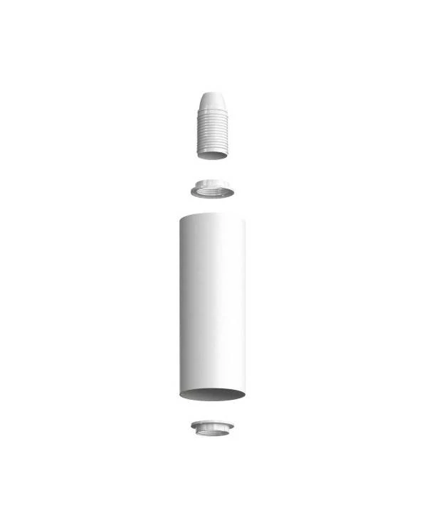 Fermaluce Flex 30 Leuchte mit Mini Baldachin mit Schalter und Strahler mit Tub-E14 Lampenschirm
