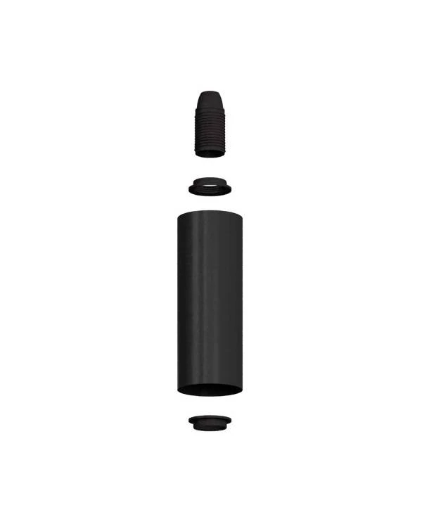 Fermaluce Flex 30 Leuchte mit Mini Baldachin mit Schalter und Strahler mit Tub-E14 Lampenschirm