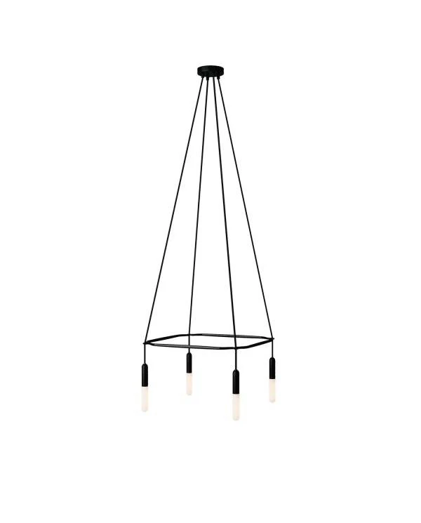 Deckenleuchte Cage P-Light mit 4 Aufhängungen