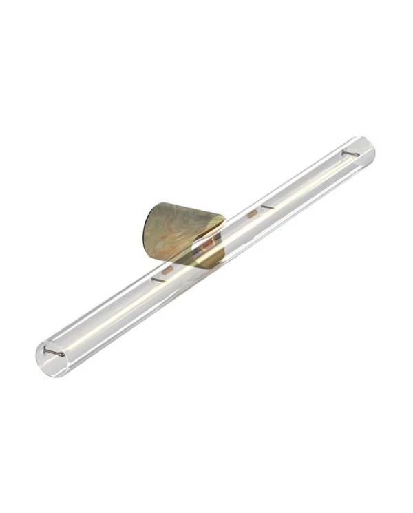 Leuchte esse14 zur Wand- oder Deckenmontage für LED Röhrenlampe S14d - Waterproof IP44