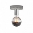 Fermaluce Metall-Leuchte mit Globe Glühbirne