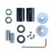 Kit Creative Flex flexibles gewebeummanteltes Kabelrohr, RM77 grasgrün mit Metallenden
