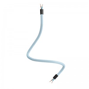 Kit Creative Flex flexibles gewebeummanteltes Kabelrohr, RM76 zartblau mit Metallenden