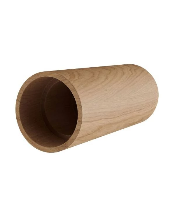 Tub-E14, Holzrohr für Strahler mit E14 Lampenfassung mit Doppelklemmring
