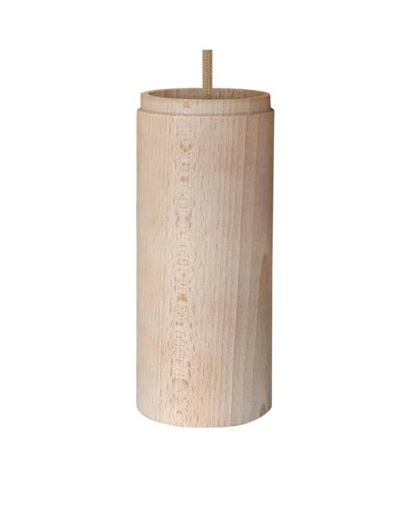 Tub-E27, Holzschirm für Spotlampe mit Doppelring E27-Fassung