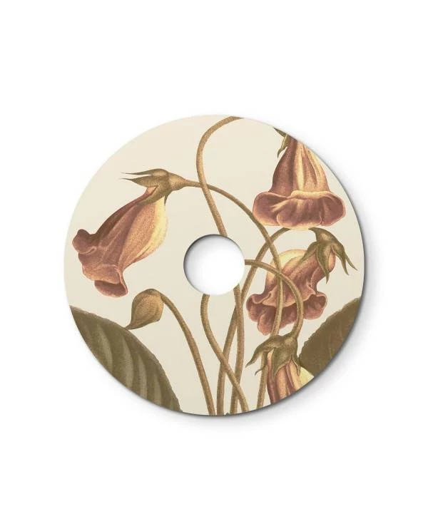 Ellepì Mini-Flachlampenschirm mit Blumenmustern 'Blossom Haven', Durchmesser 24 cm - Hergestellt in Italien