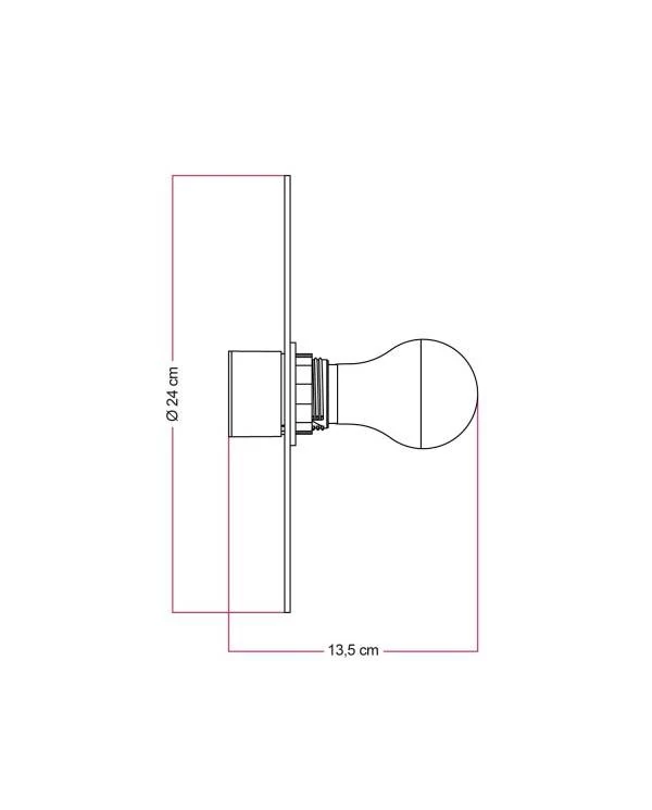 Wand- oder Deckenlampe mit Lampenschirm mit Blumenmustern 'Blossom Haven' - Wasserdicht IP44