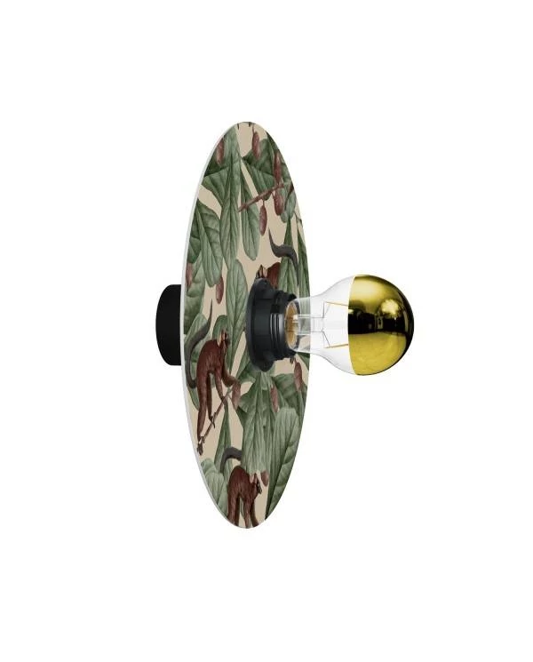 Wand- oder Deckenlampe mit Lampenschirm mit Dschungeltieren 'Wildlife Whispers' - Wasserdicht IP44