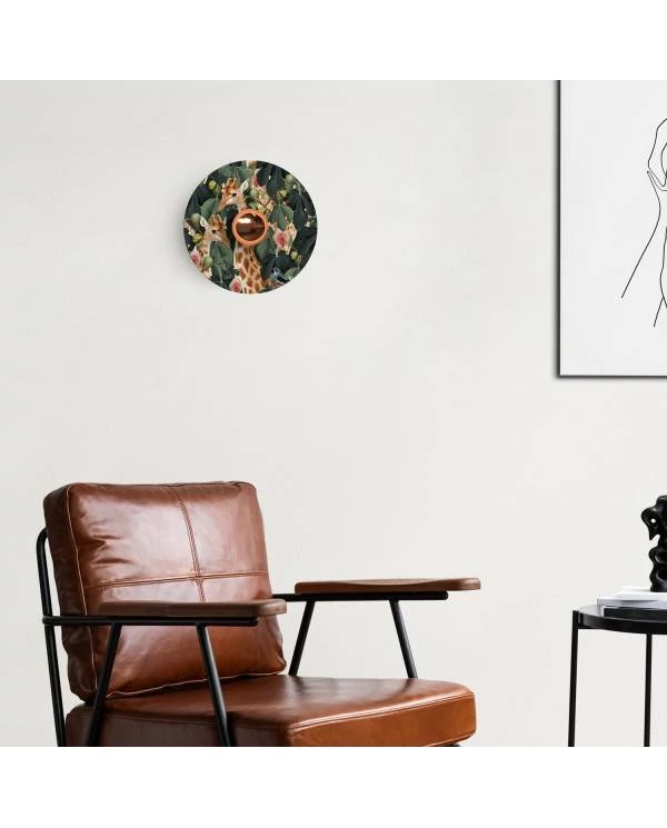 Wand- oder Deckenlampe mit Lampenschirm mit Dschungeltieren 'Wildlife Whispers' - Wasserdicht IP44