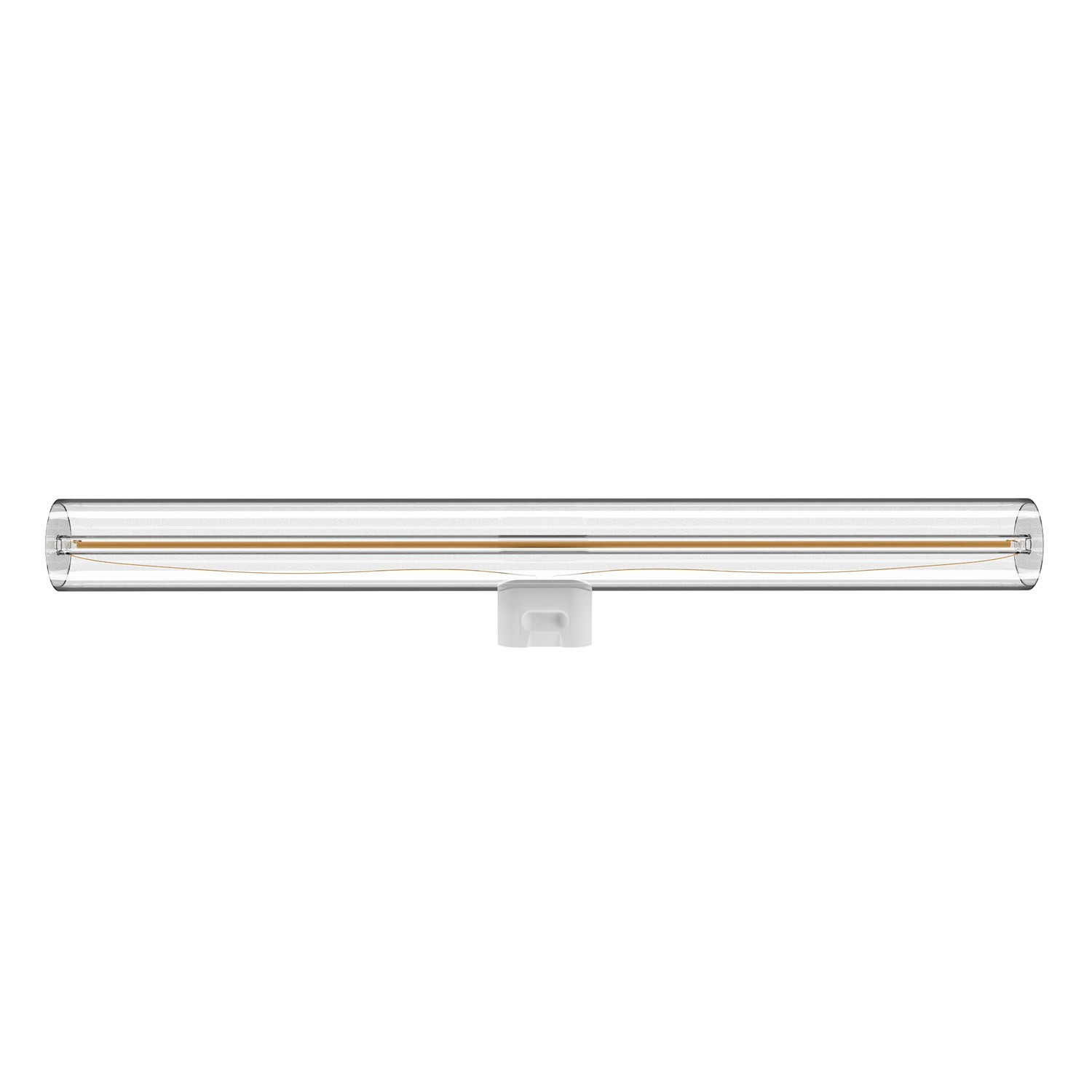 S14d LED Röhrenlampe, transparent - CRI 90, 300 mm lang, 6W 520Lm 2700K Dimmbar - S01